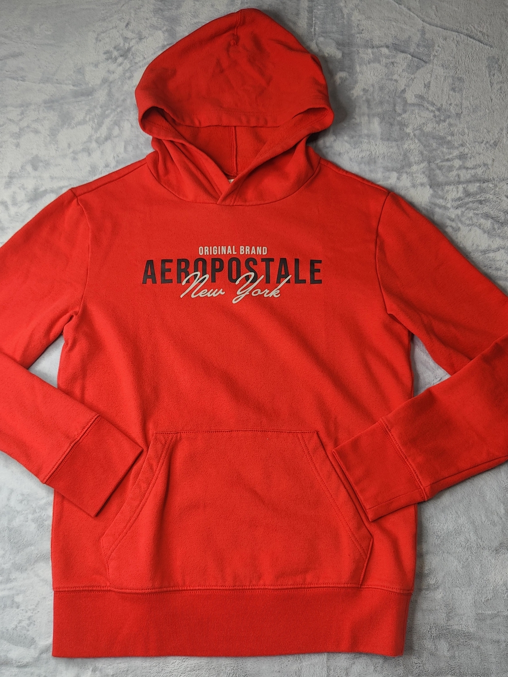 Aeropostale Red Logo Hooded Sweatshirt
